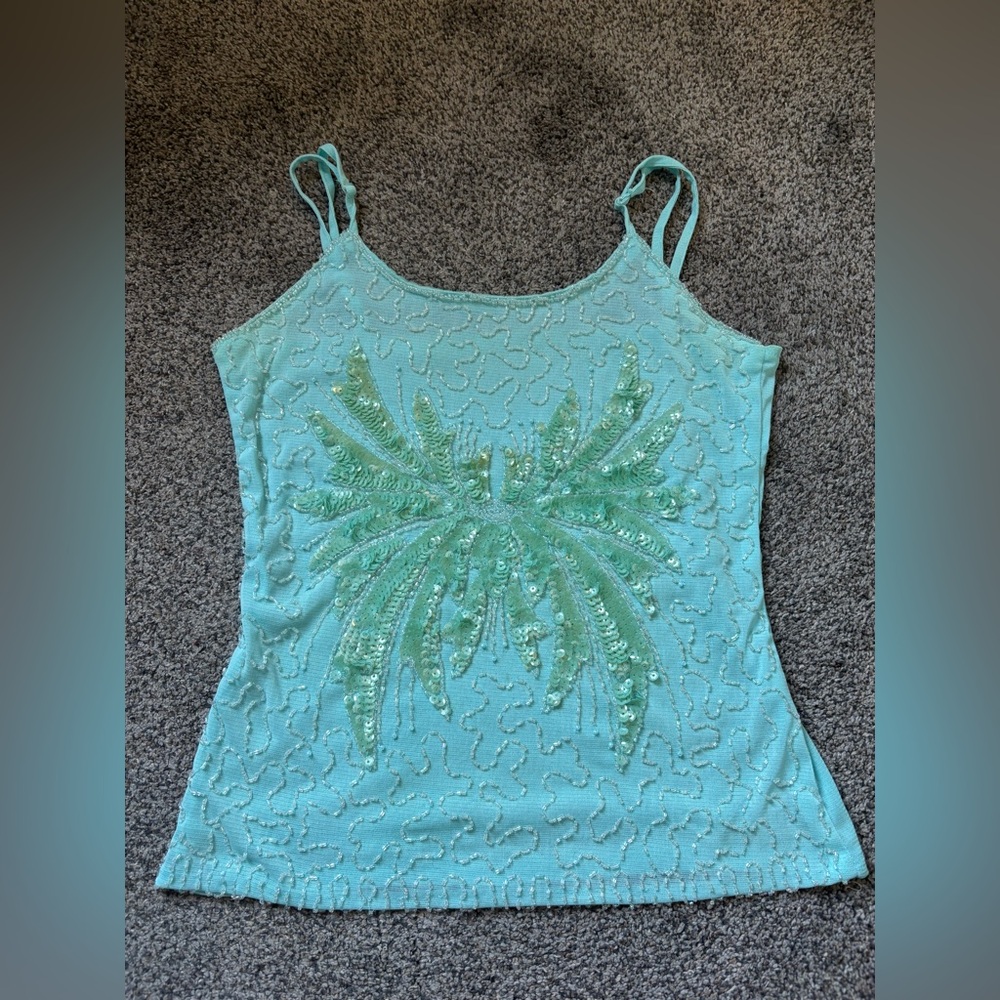 Euro Beaded Tank Top
